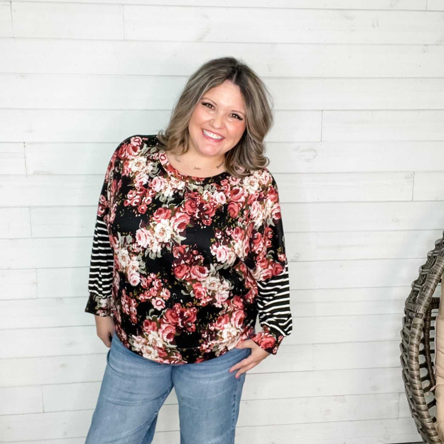 "Vicky" Floral Dolman