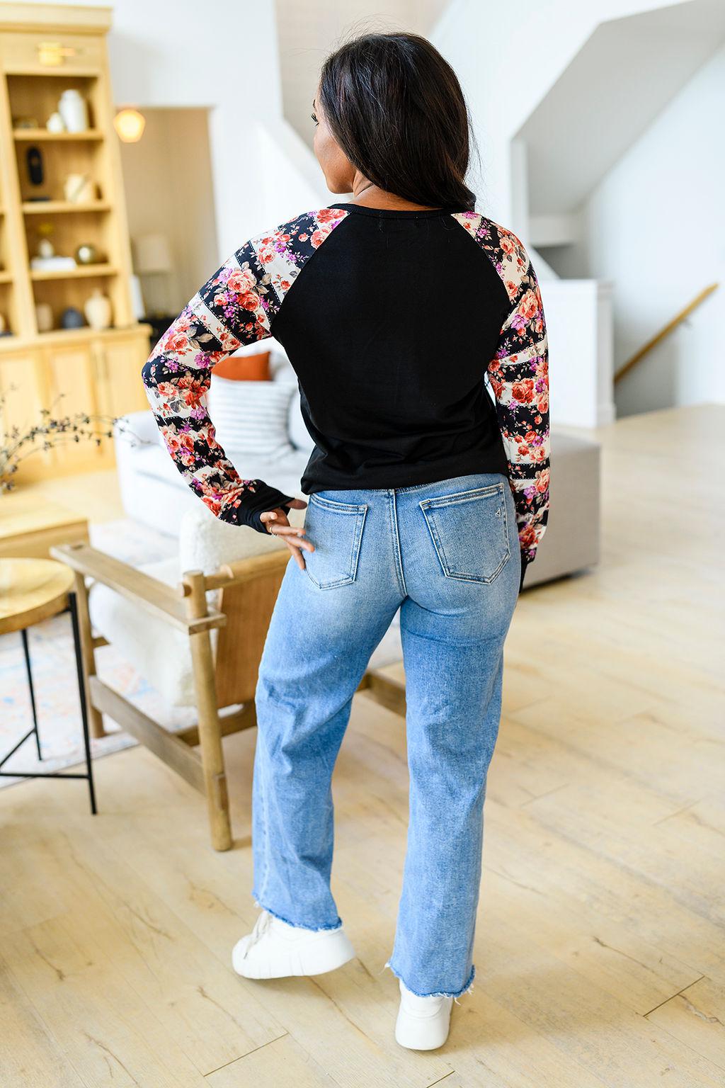 "Wendi" Button Front Long Sleeve By Shirley & Stone