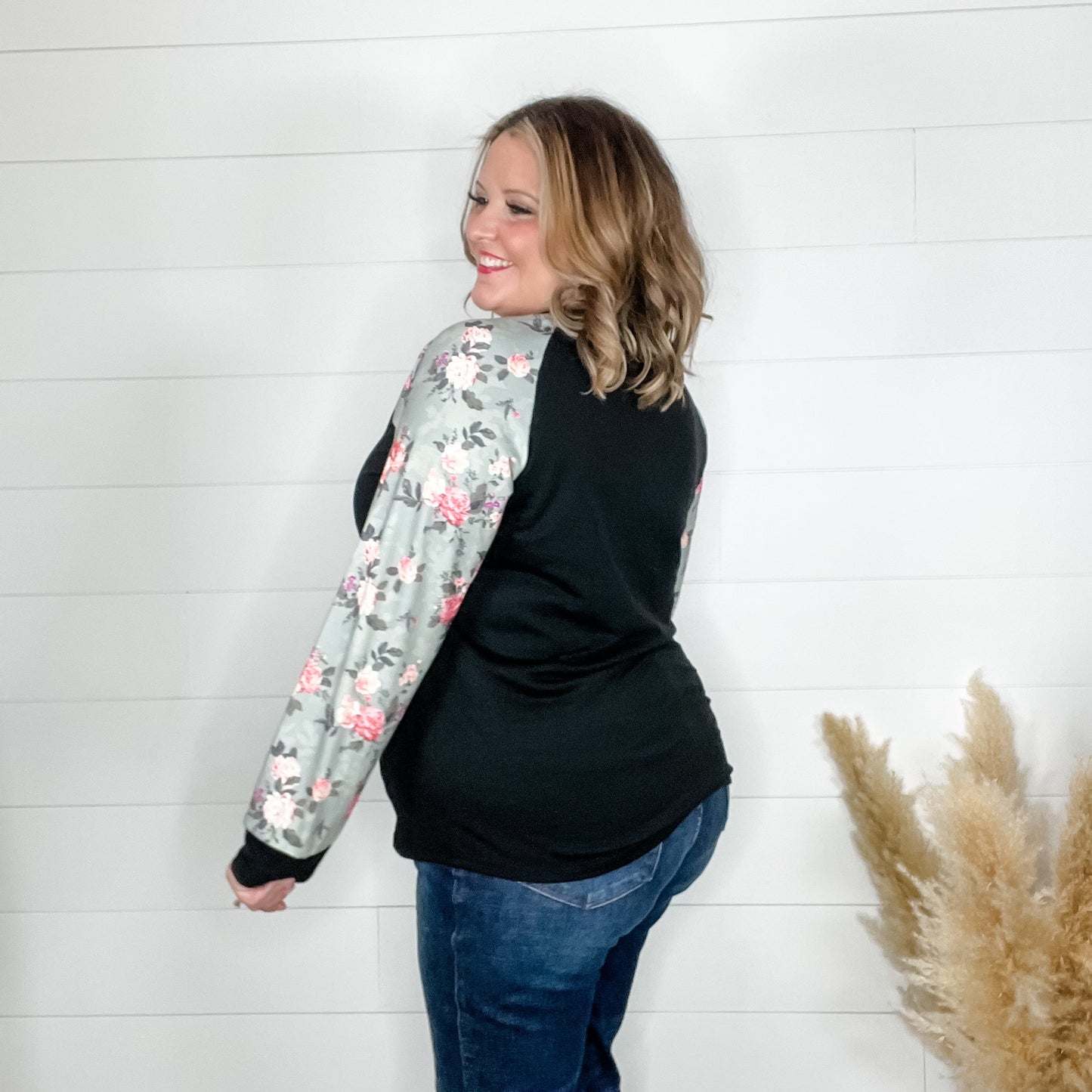 "Wendi" Button Front Long Sleeve By Shirley & Stone