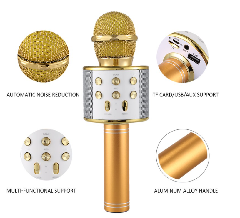 Wireless Bluetooth Microphone (Multiple Colors)