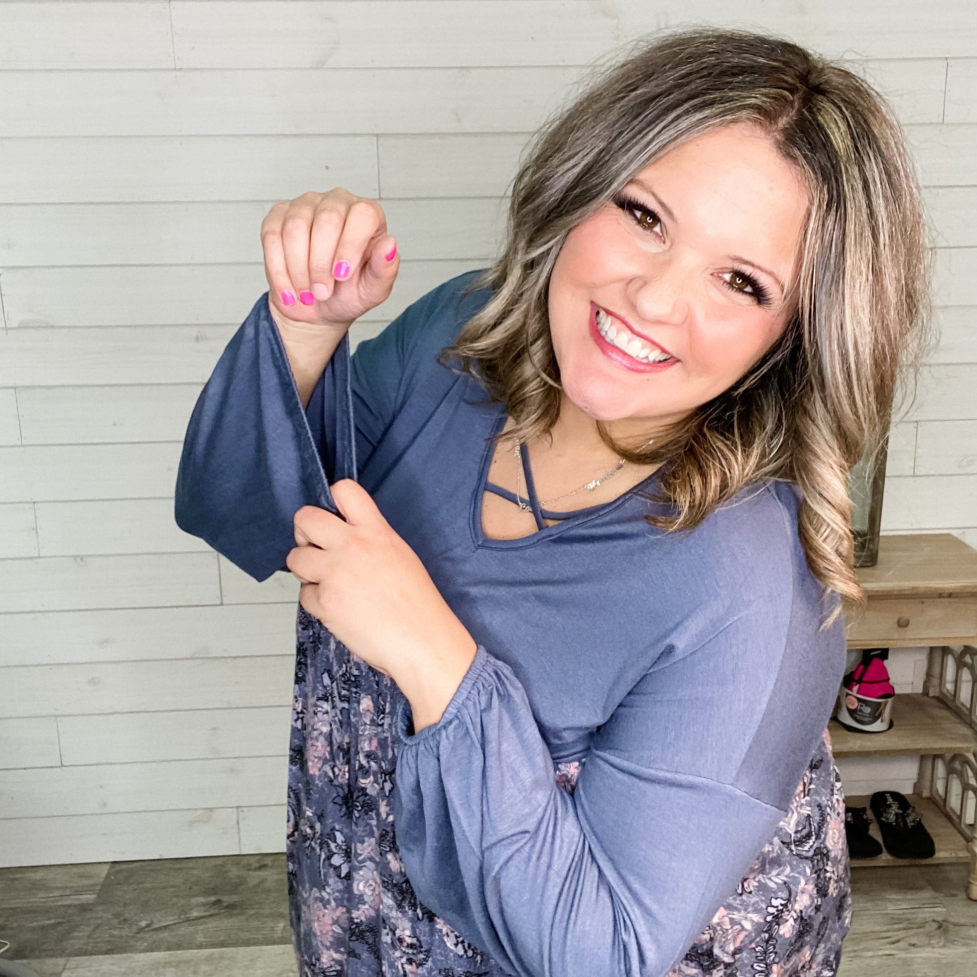 "Wisteria" Floral Boho Style