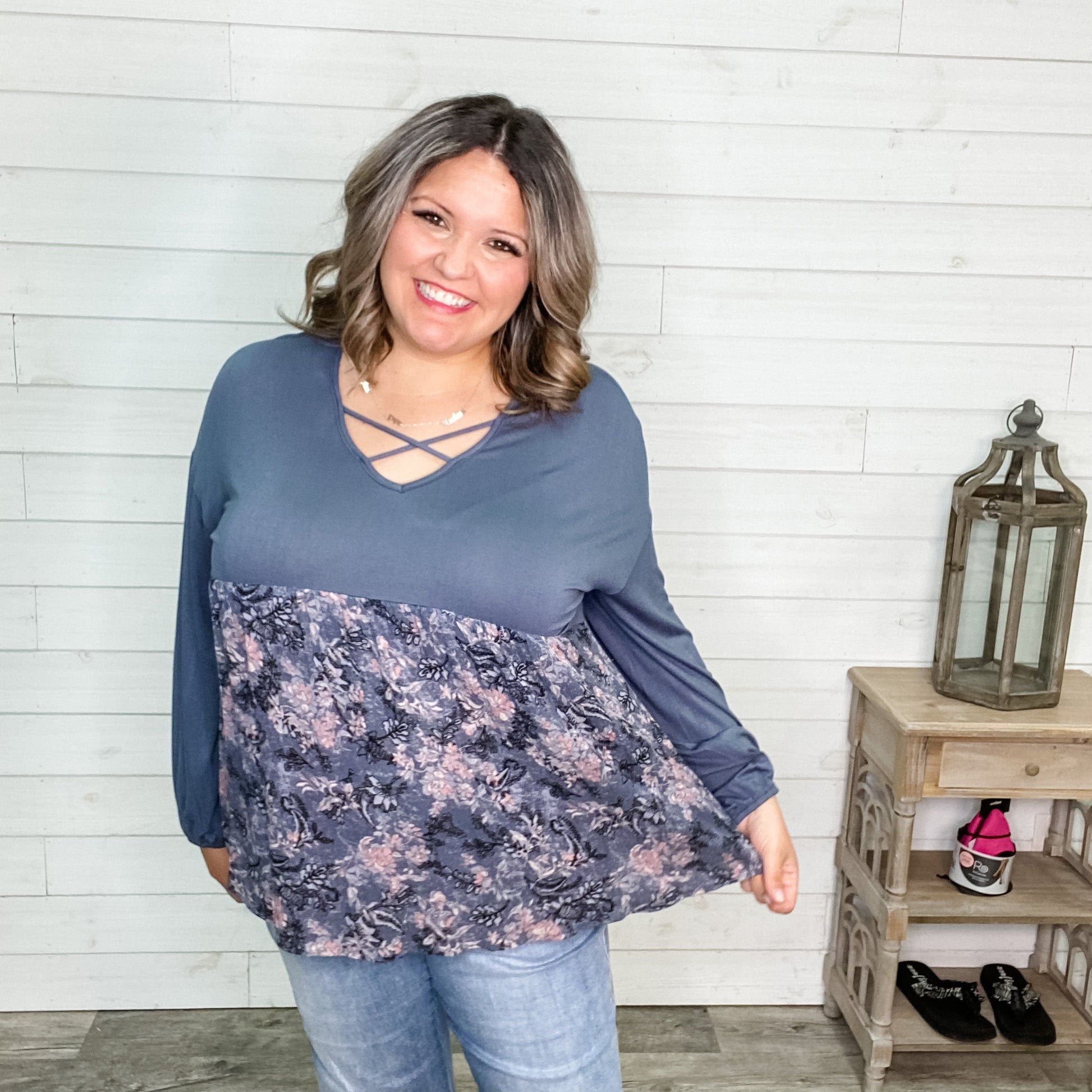 "Wisteria" Floral Boho Style