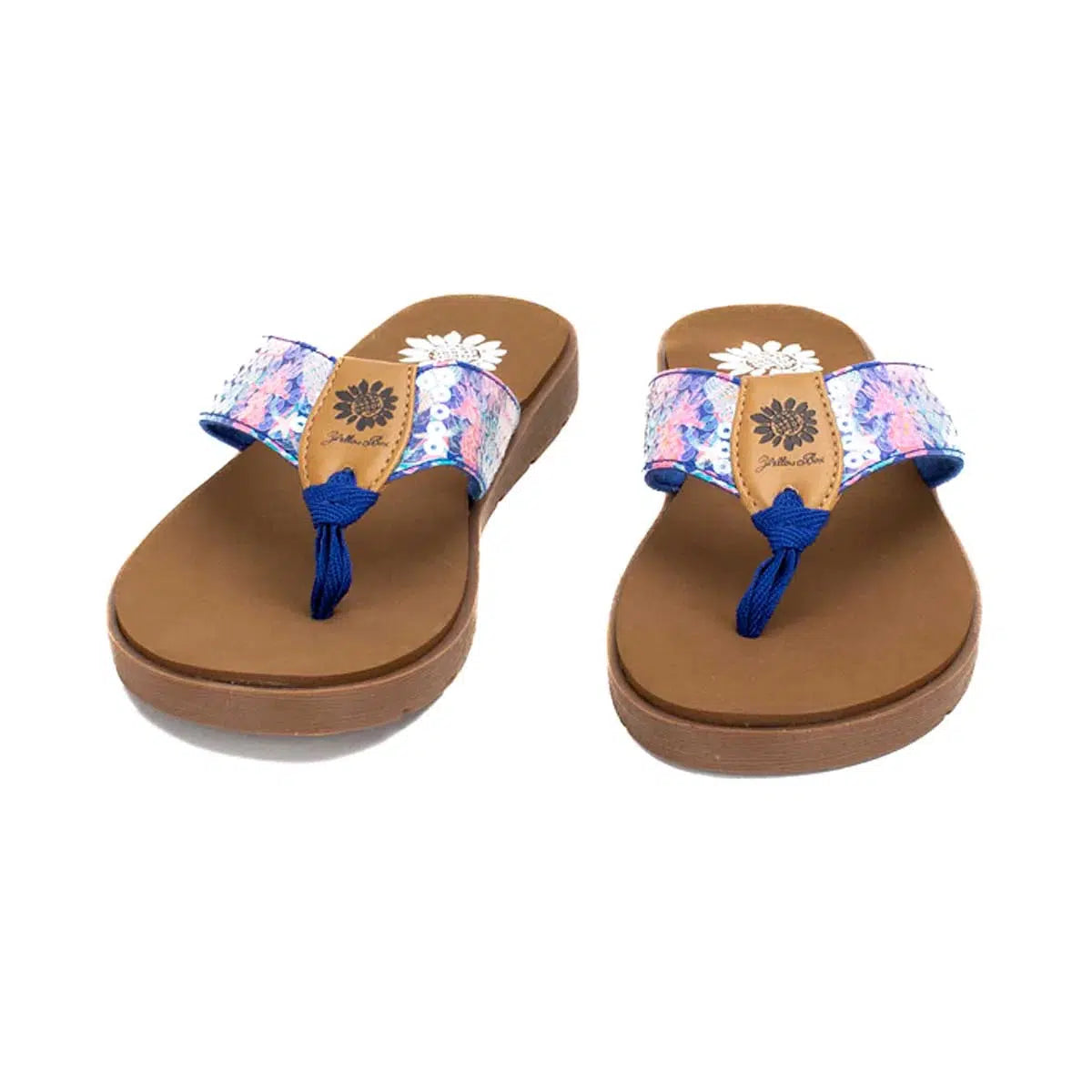 Kids yellow box flip flops online