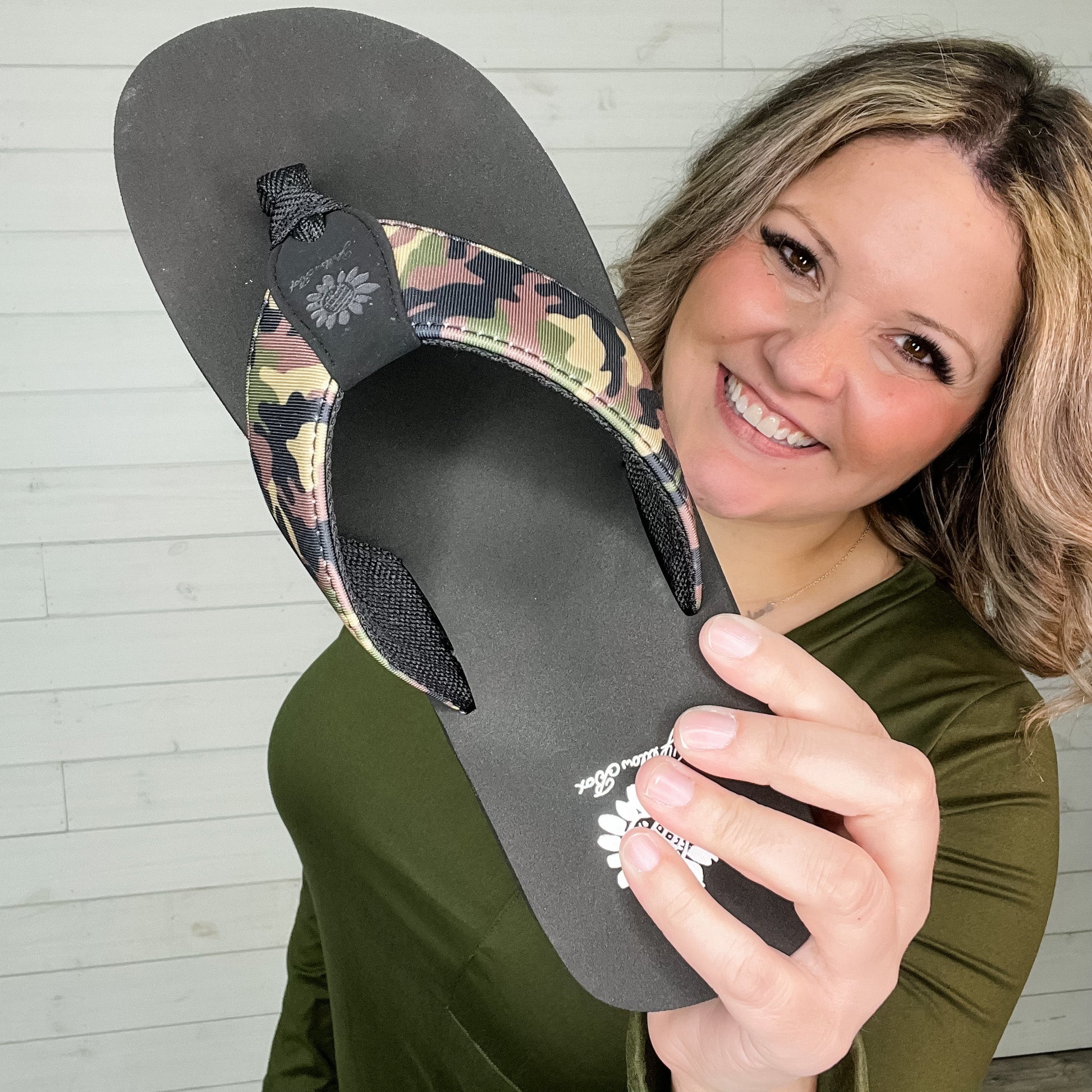 Yellowbox "Filomena" Flip Flop (Camo)