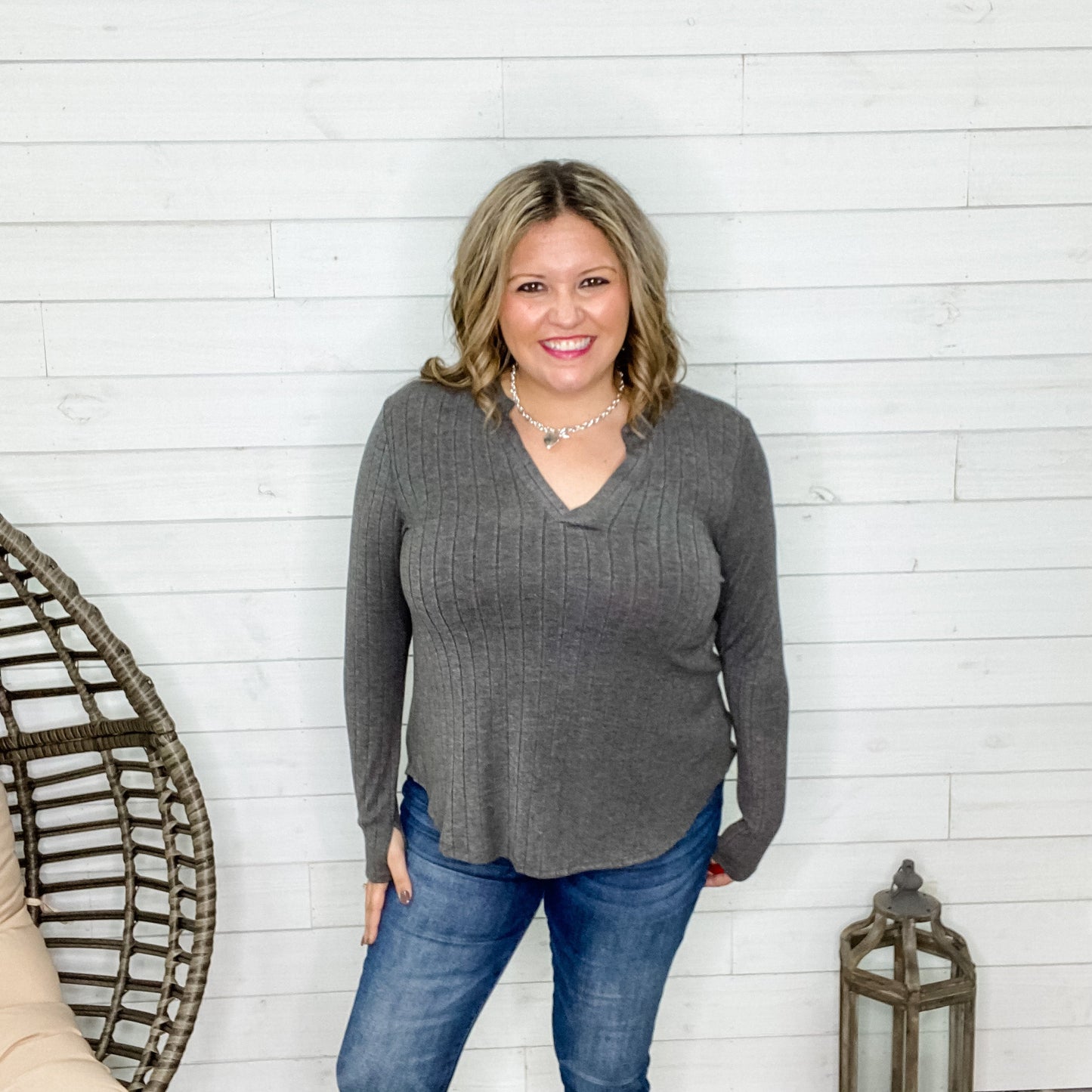 "Yvonne" Gabby Style Long Sleeve with Thumbholes