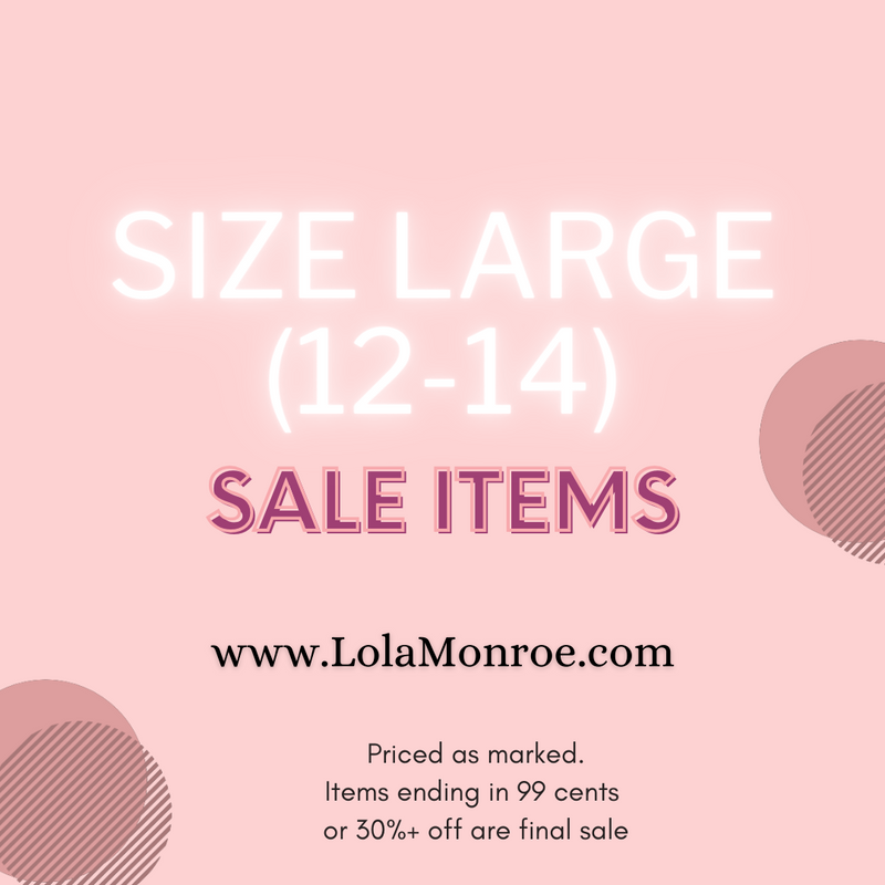 Size Large Sale Clothing at Lola Monroe Boutique