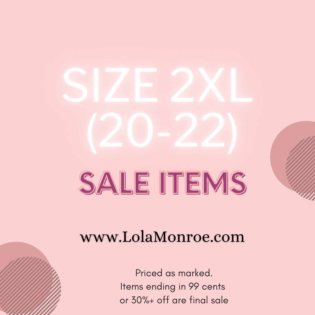 Sale Items in Size 2XL at Lola Monroe