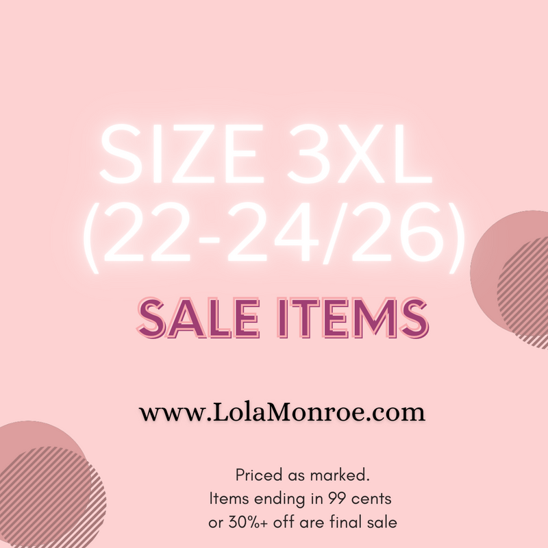 Sale Items in Size 3XL at Lola Monroe