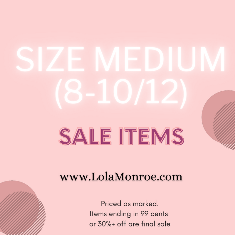 Size Medium Sale Clothing at Lola Monroe Boutique