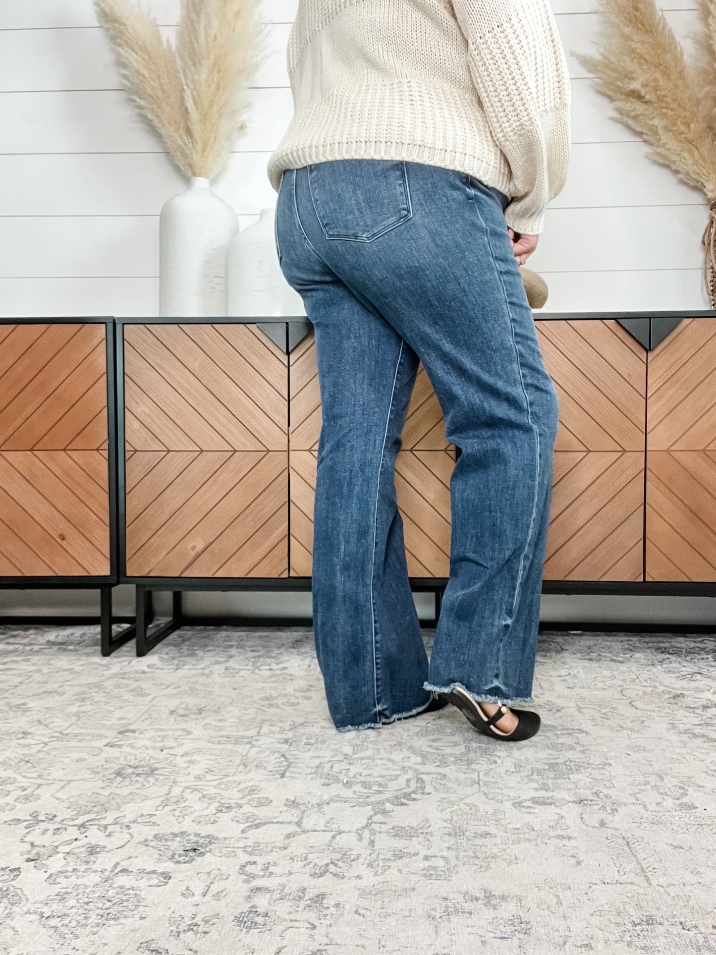 Judy Blue "Monkey Business" Wide Leg Jeans