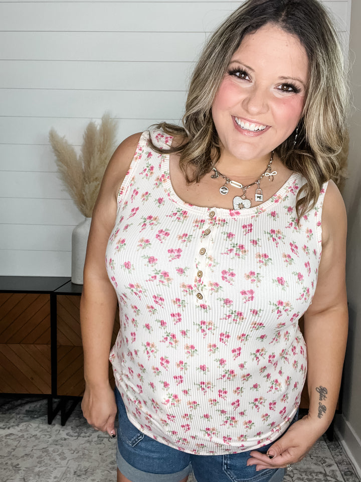 "Cottonwood" Tank with Front Buttons