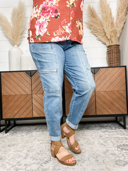 Judy Blue "Blue Jean Days" Cargo Joggers