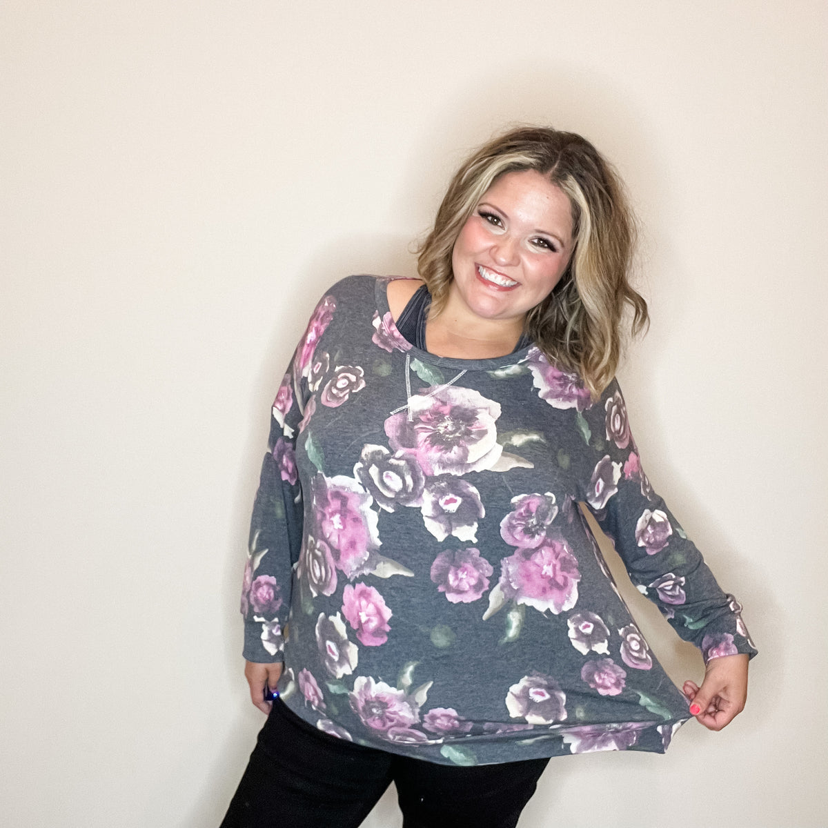 "It's Over" Floral Long Sleeve Weekender Style