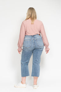 Judy Blue "Wide and Crazy" Wide Leg Crops