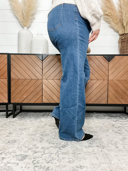 Judy Blue "Funtastic" Wide Leg Jeans