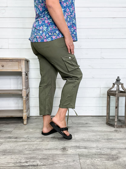 "Race Ready" Cargo Pants (Olive)