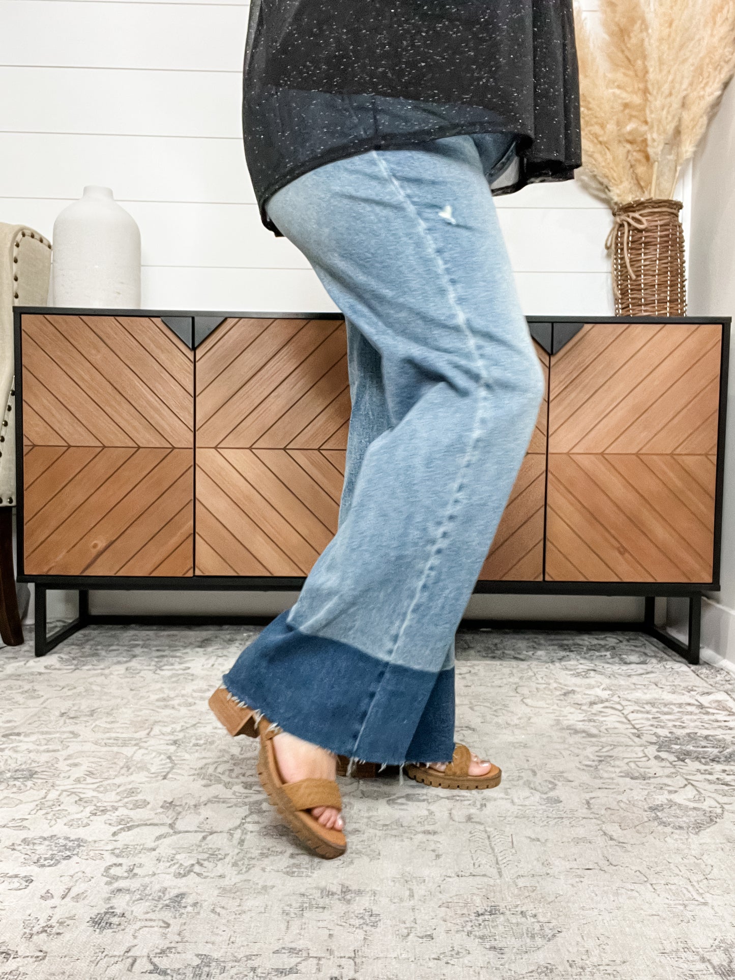 Judy Blue "Speak Up" Release Hem Column Jeans