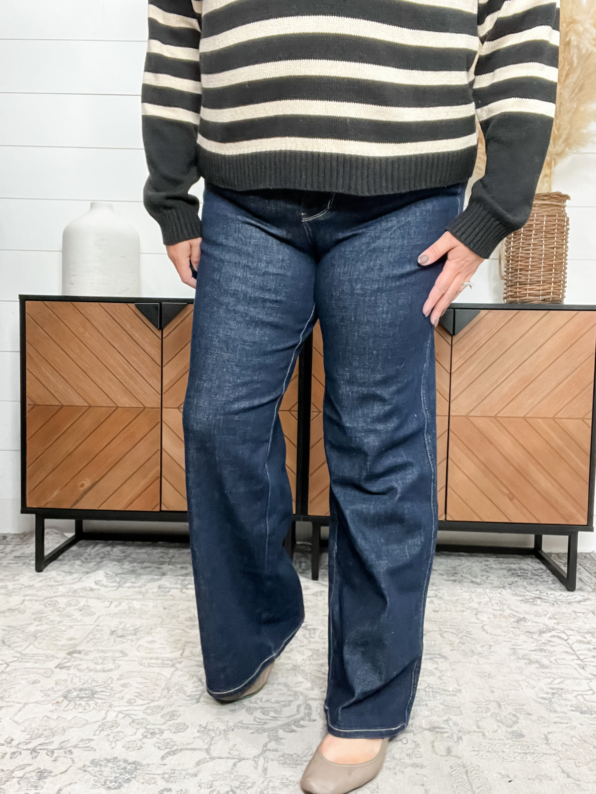 Judy Blue “Take Me To Work” Retro Wide Leg Jeans