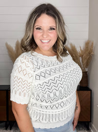 "Colleague" Short Sleeve Sweater