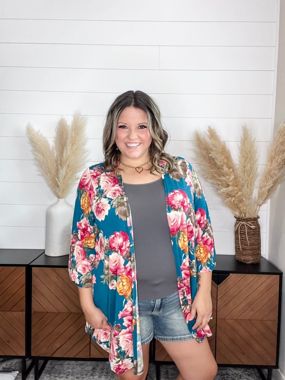 Dear Scarlett Opie 3/4 sleeve Cardigan