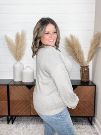 "Haze" Pearl Embellished Long Sleeve