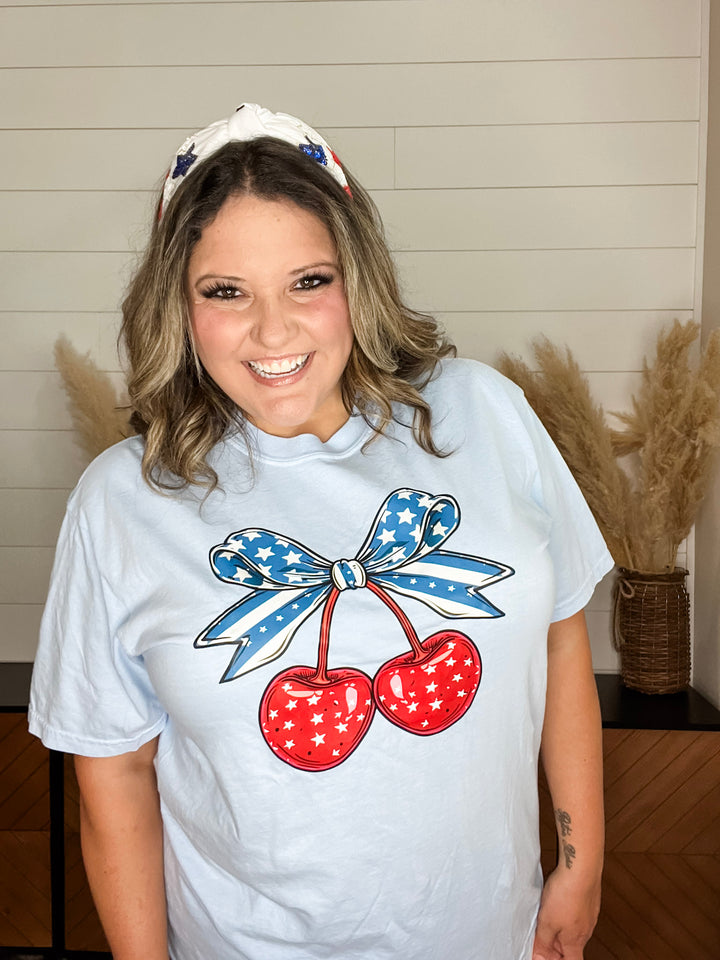 *Made To Order* Patriotic Cherries Graphic Tee