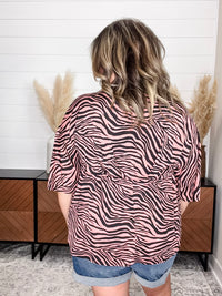 Dear Scarlett "Bellamy" Animal V Neck 3/4 Bell Sleeve
