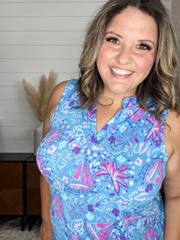 Dear Scarlett "Midnight Cruise" Sleeveless Lizzy