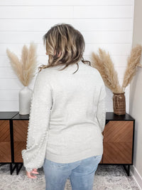 "Haze" Pearl Embellished Long Sleeve