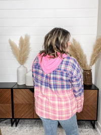 "Intentional" Hooded Button Up Flannel