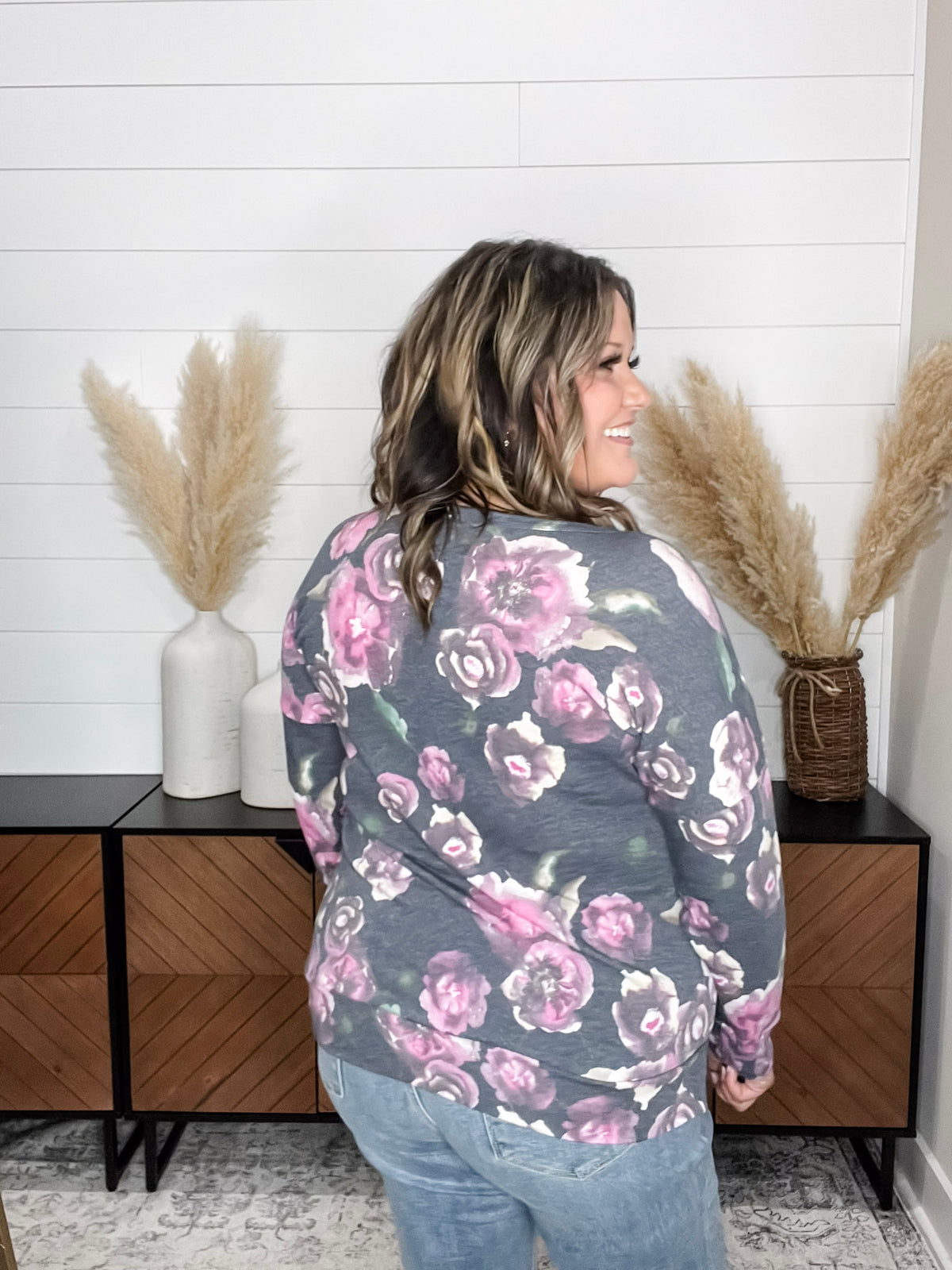 Dear Scarlett "It's Over" Floral Long Sleeve Weekender Style