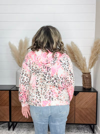 Dear Scarlett "Russell" Animal Print Balloon Sleeve Hoodie