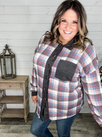 "Aiden" Long Sleeve Plaid Button Up Flannel