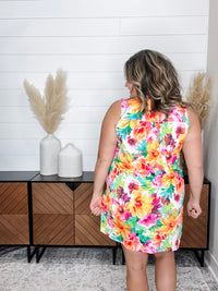Dear Scarlett "Rushville" Sleeveless Split Neck Dress with Pockets
