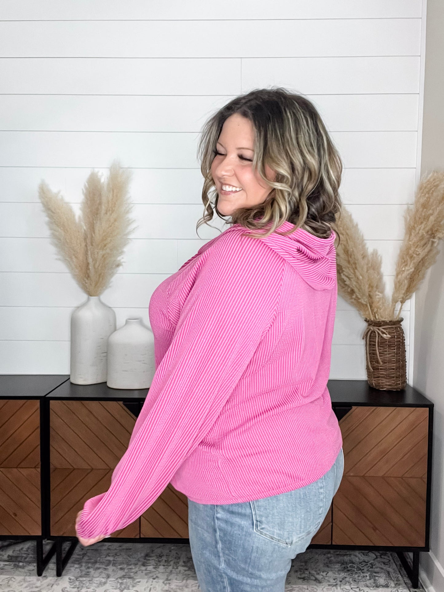 "Ripcord" Corded Hoodie with Kangaroo Pocket (Multiple Colors)