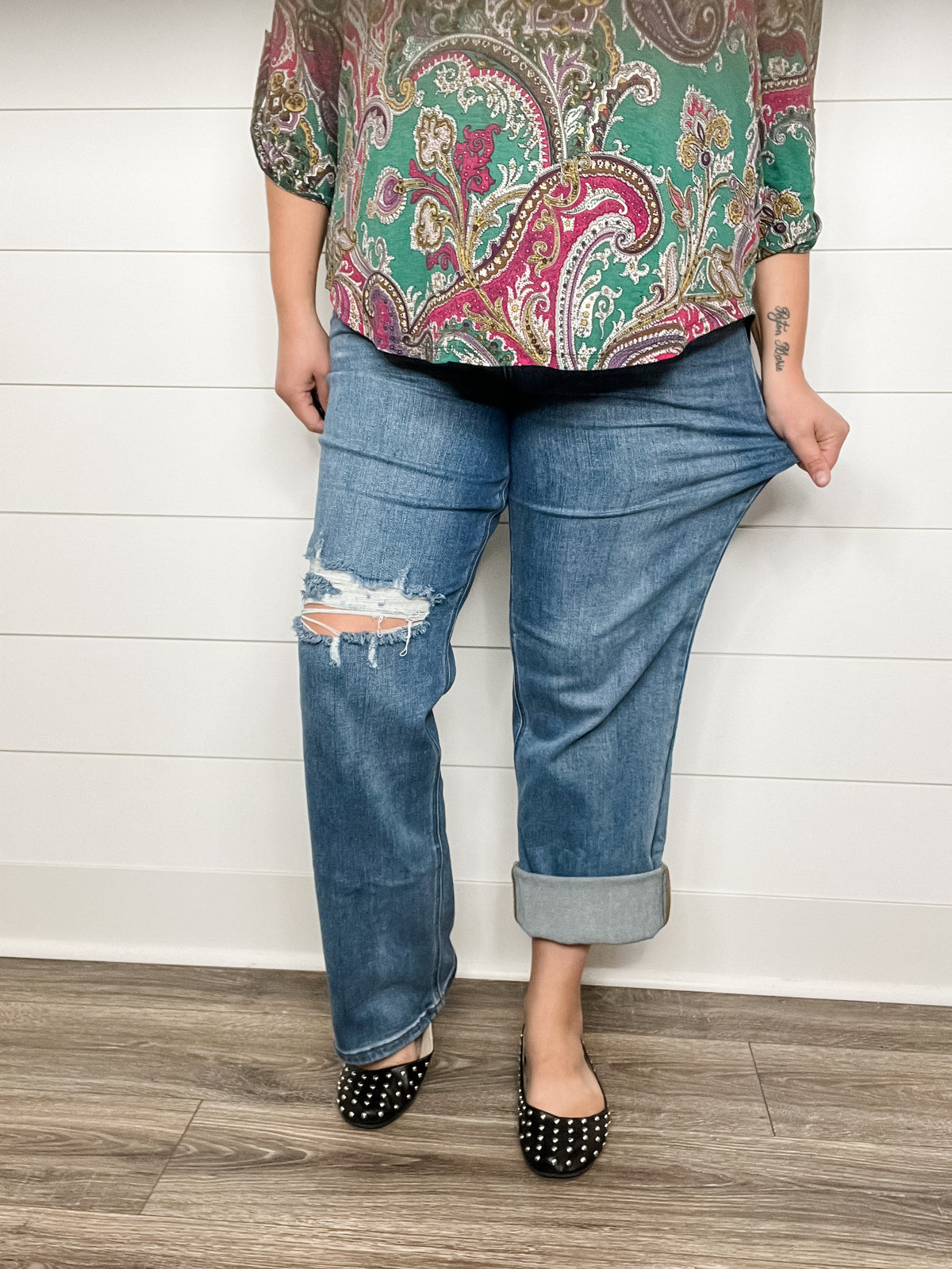 Judy Blue "Tommy Salame" Tummy Control Straight Leg Jeans