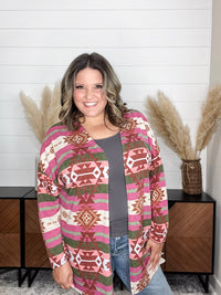 Dear Scarlett "Ridgeway" Aztec Pattern Cardigan