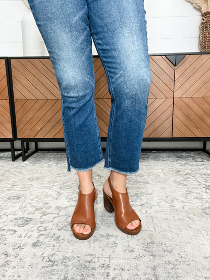 Pierre Dumas "Morgen" Block Heel Sandal (Cognac)