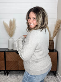 "Haze" Pearl Embellished Long Sleeve