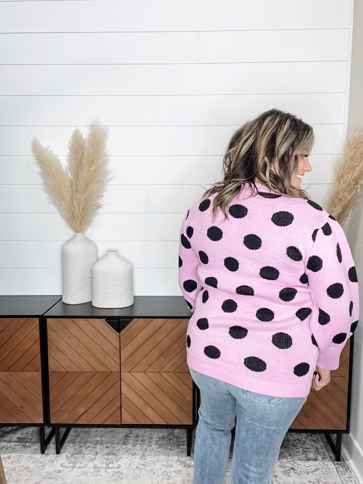 "I Say Yes" Polka Dot Sweater