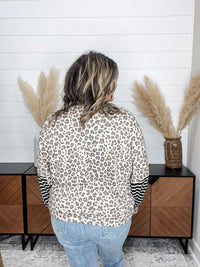 "Legit" Animal Print Long Sleeve Boxy Weekender