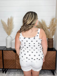 "Beyond" Star Tank with Faux Button Detail