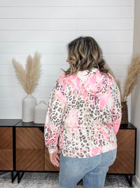 Dear Scarlett "Russell" Animal Print Balloon Sleeve Hoodie