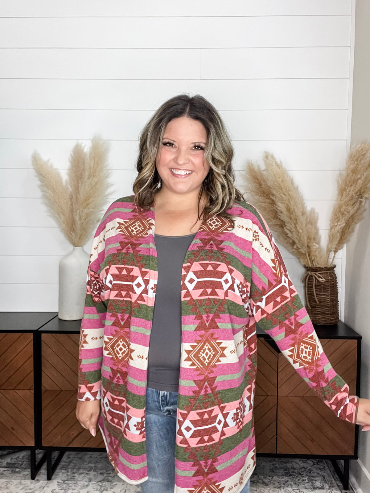 Dear Scarlett "Ridgeway" Aztec Pattern Cardigan