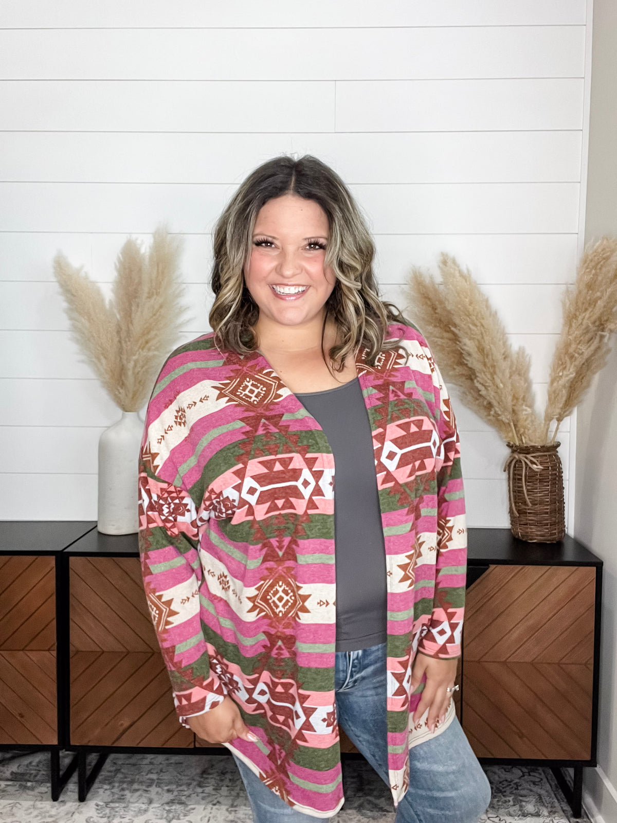Dear Scarlett "Ridgeway" Aztec Pattern Cardigan