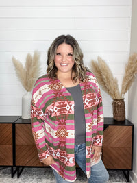Dear Scarlett "Ridgeway" Aztec Pattern Cardigan