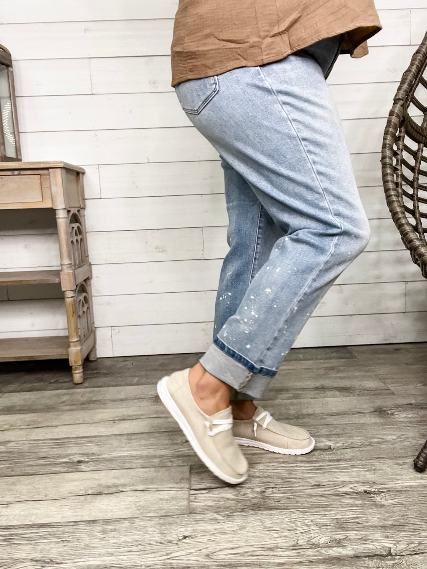 Judy Blue "Bye Felicia" Bleach Boyfriend Jeans