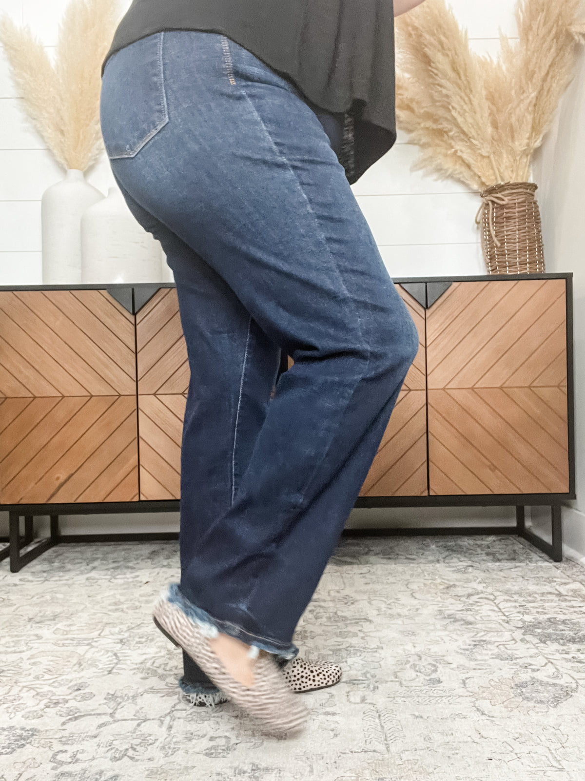 Judy Blue "Casual Friday" Dark Wash Straight Leg Jeans