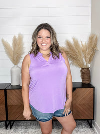 Dear Scarlett "Giddy" Solid Sleeveless Lizzy (Lavender)