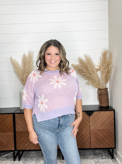 "Forever" Short Sleeve Sweater